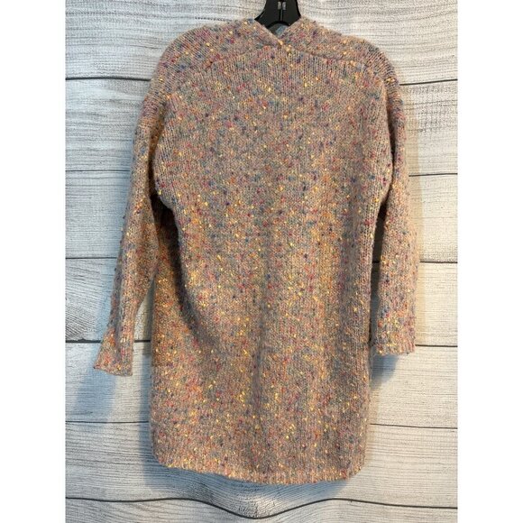Sienna Sky Speckled Colorful Pink Cardigan Sweater With Pockets Size S - Picture 2 of 3